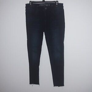 American Eagle Super Stretch ladies size 10 dark blue soft jegging jeans
